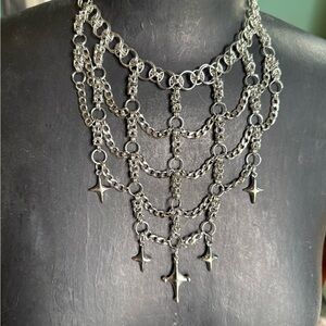 Handmade Chain Necklace chainmaille necklace chain mail gothic jewelry